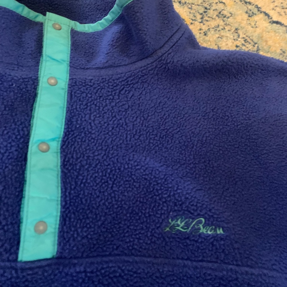 Vintage LL Bean Half Button Up Fleece